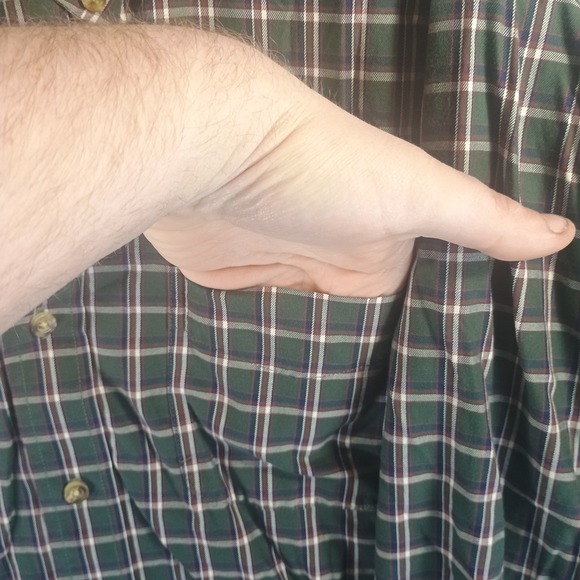 LL Bean Shirt Mens XL Multi Plaid Kennebunk Sport Wrinkle Free Traditional Fit - Picture 4 of 8